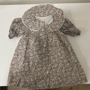 Grey Elephant Floral Baby Dress
